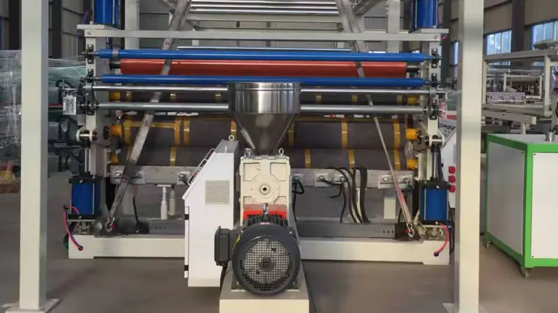 O fluxo do processo incluído na linha de produção de tapetes automotivos